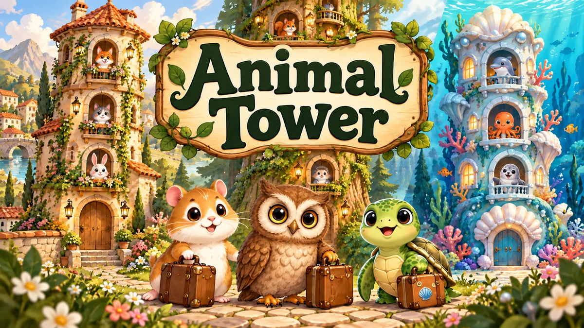 Обложка игры Animal Tower