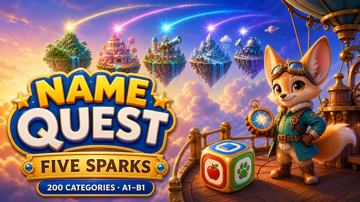 Обложка игры Name Quest — Five Sparks